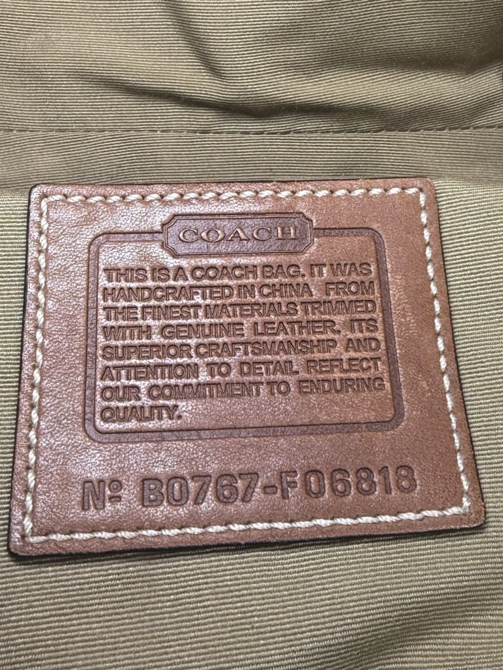 Coach Brown Leather Soho Buckle Flap Shoulder Bag Signature C’s Canvas - Picture 7 of 16